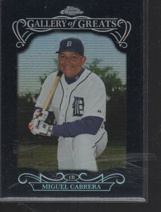 MIGUEL CABRERA  2015 TOPPS CHROME GALLERY OF GREATS CARD #GGR-03