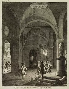 Unter Labyrinth bei Pozzuoli, KSt. Barock Architektur Unbekannt (18.Jhd) - Bild 1 von 4
