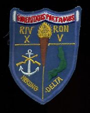 US Navy RIVRON XV Naval River Assault Squadron 15 Mekong Vietnam Patch S-15