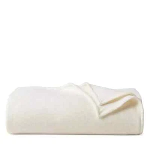 Ralph Lauren Home Hayes Wool Blend Knit Bed Blanket Classic Cream $795 - Picture 1 of 6