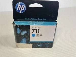 Genuine HP 711 Cyan Ink Cartridge Box DesignJet CZ130A NEW - Picture 1 of 3