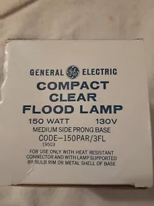GE 150PAR/3FL Compact Clear Flood Lamp 150 Watt, Medium Side-prong base, 19503 - Picture 1 of 4