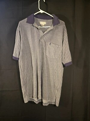 Penguin Munsingwear Para hombres Rayas Púrpura Manga Corta Informal Polo GRANDE Foto 1 de 4