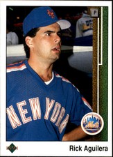 1989 Upper Deck New York Mets Baseball Card #563 Rick Aguilera