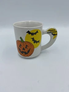 Vintage 1988 The Love Tasse Happy Halloween Kaffee Tee Tasse Becher Fledermäuse Kürbis - Bild 1 von 5