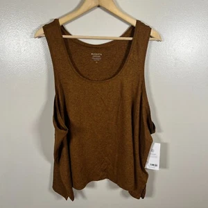 Athleta Uptempo II Tank Top Size 3X Copper Brown Athletic Workout Yoga - Picture 1 of 10