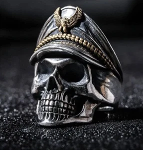 Siegelring Totenkopf , Cop , Ring , Herrenring , American Cop , Schädel - Bild 1 von 7