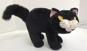 Vintage Halloween FRAIDY CAT 11” Talking Plush Meowing Black Cat Gibson VIDEO - Picture 1 of 6