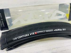 Neumático individual sin cámara Tufo Comtura 4 TR 28 700x28C para ciclismo de carretera (negro) - Imagen 1 de 6