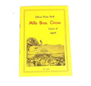 Vintage Mills Bros Circus Souvenir & Official Route Booklet Richard Nixon photo - Bild 1 von 12