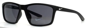 NIKE Valiant FJ1996 010 Black Mens Rectangle Full Rim Sunglasses 60-17-135 B:44 - Picture 1 of 16