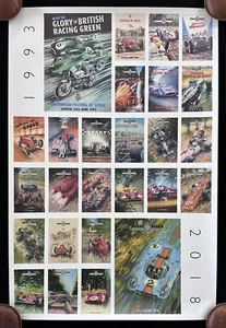 GOODWOOD FESTIVAL of SPEED 1993-2018 Silver Jubilee Poster PORSCHE LOTUS FERRARI - Picture 1 of 5