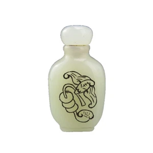 China, Jade, Antik, Sammlerstücke, Hetian Jade, seltene Fledermaus, Schnupftabakflasche D(038) - Bild 1 von 11