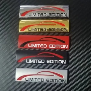 Insignia Coche Edición Limitada Metal 9cm Lado Maletero Trasero Moto Emblema Pegatina - Imagen 1 de 38