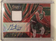 2019-20 Select Red Wave Prizm Grant Williams Auto Autograph Jersey RC CELTICS