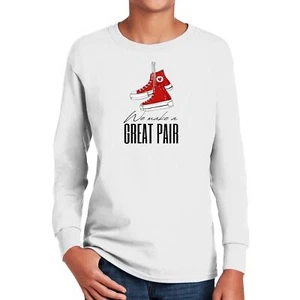 Youth Long Sleeve Graphic T-shirt - Say it Soul - we Make a Great Pair - Picture 1 of 18