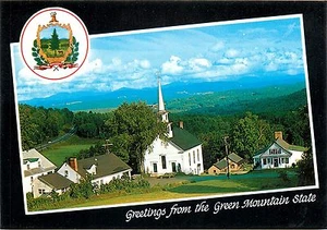 Pintoresco campanario capilla de Vermont Village Connecticut River Valley - Imagen 1 de 2