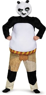 Po Deluxe Kung Fu Panda Película Oso Animal Vestido Elegante Halloween Niño Disfraz Foto 1 de 3