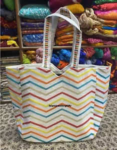 Bohemian Tote Bag, Boho Banjara Bag, Lehriya Pattern Boho Gypsy Bag Tote Bag - Picture 1 of 7