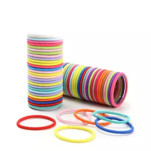 Linda banda elástica pequeña color liso 10 piezas cuerda cola de caballo - Imagen 1 de 35