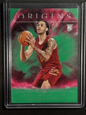 2024–25 Panini Origins Джейлон Тайсон No71 зеленая /5 SSP Cleveland Cavaliers 🔥🔥🔥🔥 - Изображение 1 из 2