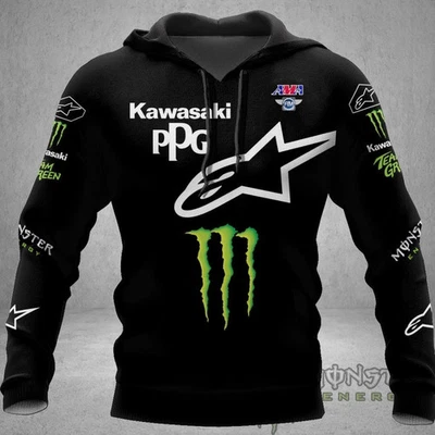 Kawasaki Racing Team F1 3D Hoodie Unisex Größe S-5XL für Fan - Bild 1 von 4