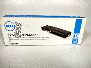 Genuine Dell TW3NN Cyan High Yield For Dell C2600dn/C2665dnf - 4,000 Page Yield - Picture 1 of 6