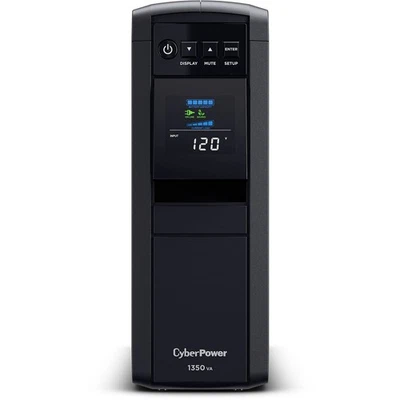 CyberPower CP1350PFCLCD-R PFC 1350VA/880W 12 Outlets UPS - Certified Refurbished - Image 1 of 4
