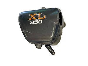 1974 Honda XL350 Complete Air Box Filter Housing Side Cover Ducts OEM Airbox - Foto 1 di 16