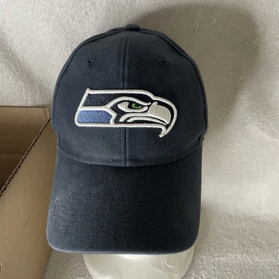 Gorra ajustable ajustable vintage NFL Seattle Seahawks Reebok Strapback Foto 1 de 4