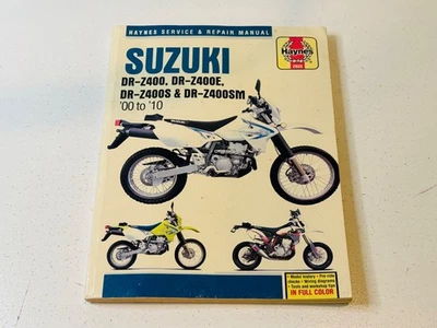 Manual de mantenimiento de taller de reparación de servicio Suzuki DR-Z400 DR-Z400E DRZ 400 DR Z400 Foto 1 de 4
