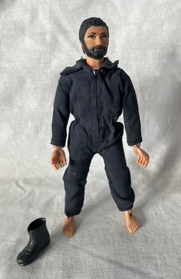Figura Mono Vintage 1971 Mego 8" Action Jackson Pelo Negro Azul Barbudo  Foto 1 de 2
