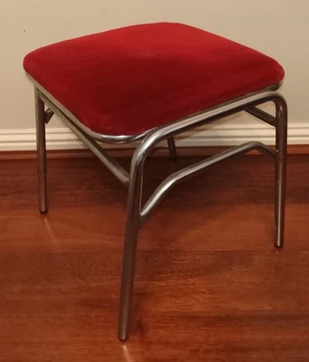 Vintage Red Japanese Arcade Game Center Candy Cabinet Stool Chair (2) - Image 1 of 3