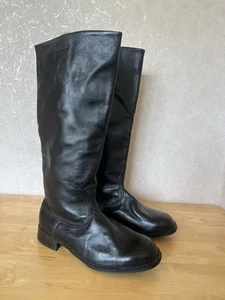 Soviet Russian Officer Riding Boots Chrome Military Army 41 USSR New - Picture 1 of 10