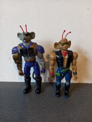 LOTS DEUX FIGURINES BIKER MICE FROM MARS GALOOB 1993 - 1994 - Imagen 1 de 4