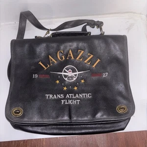 Lagazzi Trans Atlantic Flight Messenger Bag Vintage  - Picture 1 of 17