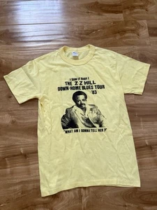 Vintage ZZ Hill T-Shirt Blues Band Tour 1983 Größe M - Bild 1 von 7