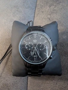 Next Mens Black Tone Pattern Bracelet Watch - Picture 1 of 3
