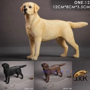 Figura de perro JxK 1/12 Labrador Retriever mascota modelo animal coleccionista juguete pintado GK - Imagen 1 de 24