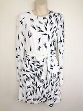 Sass & Bide womens The Open Wing dress size 8 black white bird print long sleeve