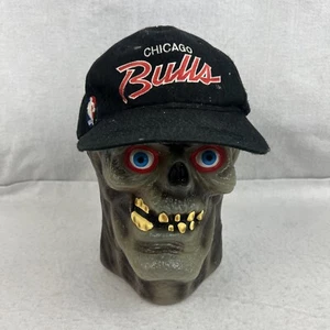 Vintage 90s Chicago Bulls Sports Specialties Script Snapback Hat Needs Repair - Picture 1 of 8