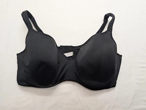 Cacique Bra Womens 46DDD Balconette Smooth Lightly Lined Black - Picture 1 of 5