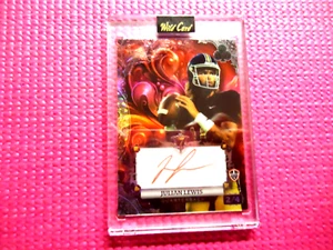 2024 WILD CARD HIGH STAKES AUTO JULIAN LEWIS RED REFRACTOR 2/4 SP - Picture 1 of 2