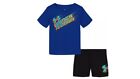 Brand New Under Armour Little Boys 2 Piece Tee and Shorts Set Size 4, 4T, 5, 6,7
