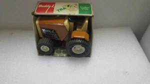 VINTAGE BUDDY L MADE IN JAPAN TIN  BRUTE TRACTOR BROWN    SEE PHOTOS - Bild 1 von 3