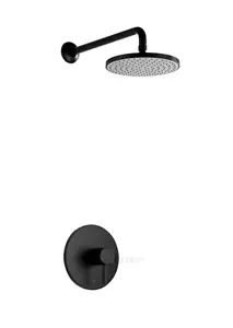Shower Faucet with Valve in Matte Black (Valve Included) Single-Handle 1-Spray - Picture 1 of 4