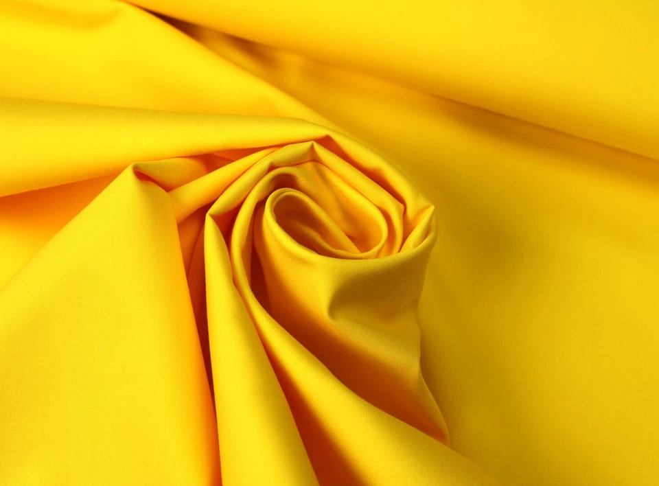 Baumwolle Baumwollstoff POPELINE Stoff weich und fein SONNENGELB EUR 10,98/m - Bild 1 von 1
