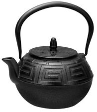 New AVANTI Majestic Cast Iron Teapot 1.2 Litre Black Coffee Tea Kettle Infuser