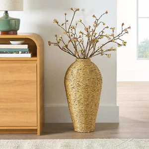 22" Woven Faux Seagrass Floor Vase - Picture 1 of 4