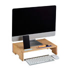 Monitorständer Bambus, Bildschirmerhöhung, Monitor Unterbau, PC Monitorerhöhung